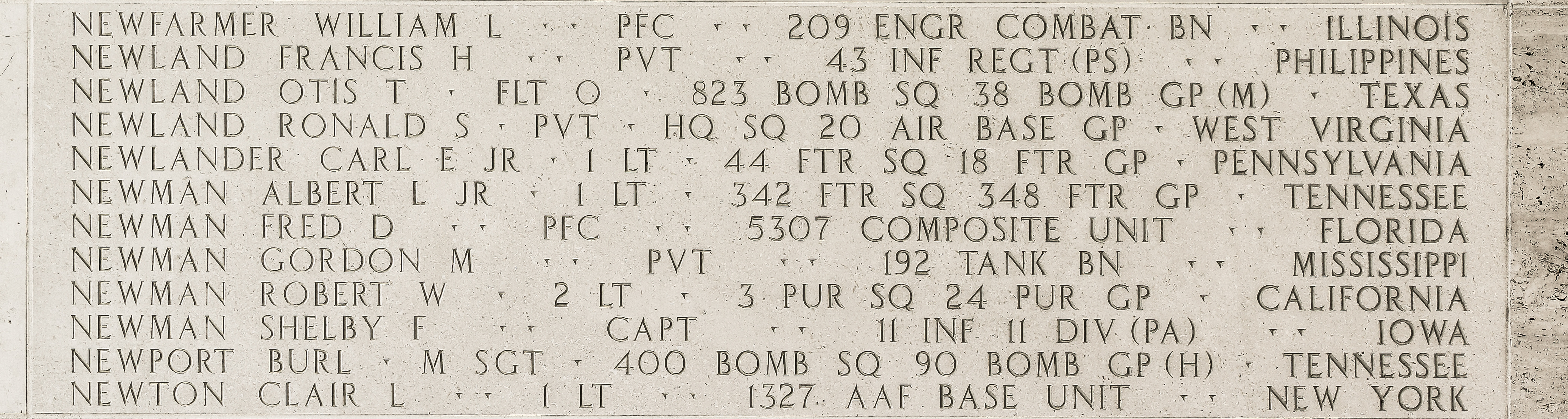 Ronald S. Newland, Private